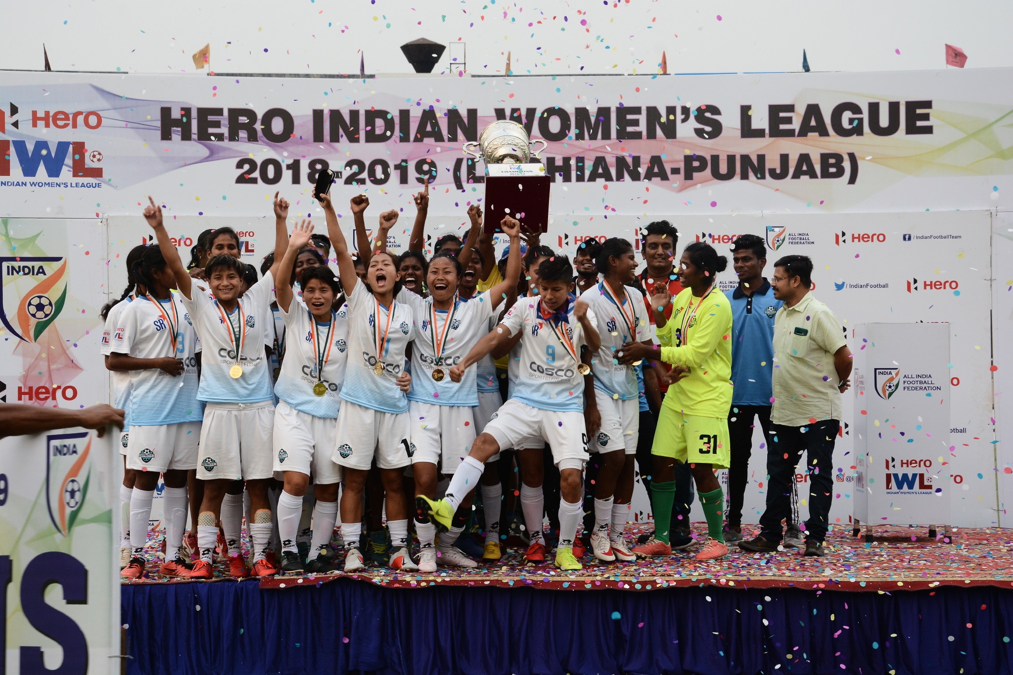 Sethu FC turned around a first-half deficit to beat Manipur Police SC 3-1 and win their first ever Hero Indian Women's League trophy