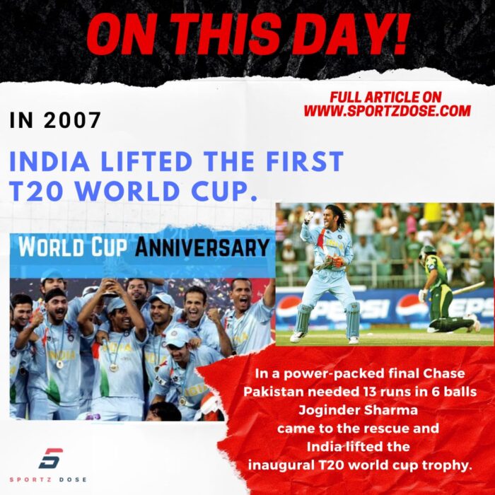 24 September 2007 – The day which ended the 24-year drought of Indian cricket